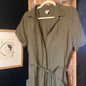 Army green jumpsuit